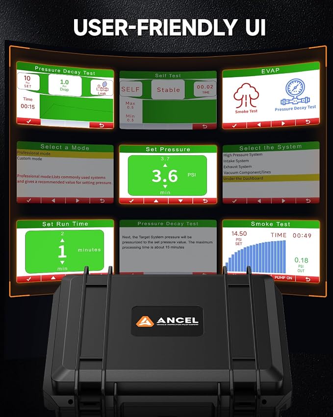 ANCEL L8000 Automotive Smoke Machine | Dual Mode Diagnostic Leak Tester - Image 5