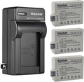 Kastar 3-Pack Battery and AC Wall Charger Replacement by Kastar