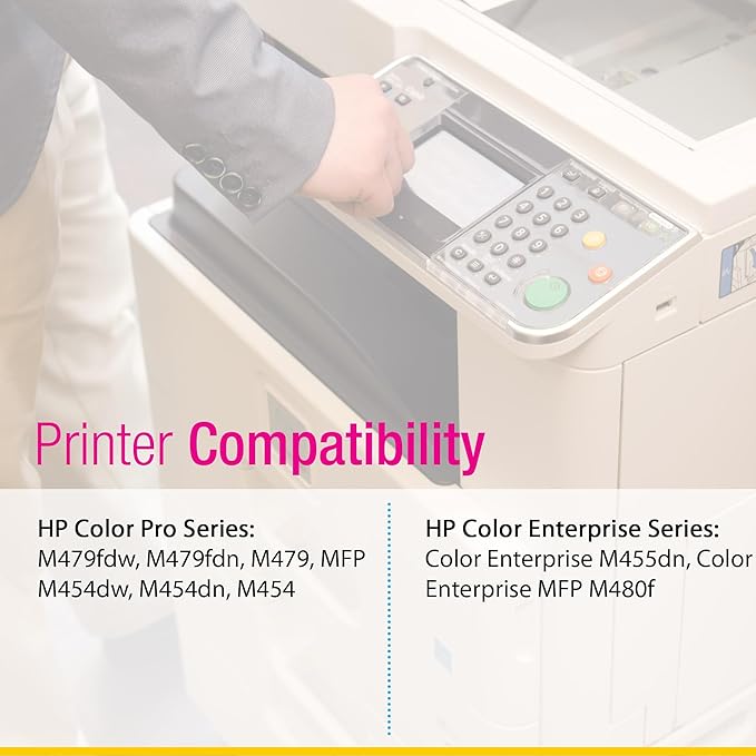 CS Replacement Compatible with HP 414X Toner Cartridge W2020X W2021X W2023X W2022X to use with Color Pro M479fdw M479fdn M479 M454dw Enterprise M455dn MFP M480f (4-Color Set)