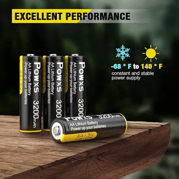 POWXS AA Lithium Batteries, Video Doorbell, Flashlight, Remote Control - Image 5