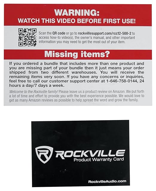 Rockville RCC12-500-2 12 AWG 500ft CCA Speaker Wire, CL2 Rated In-Wall/Ceiling, 70V Support, High-Strand Count, Flexible Jacket, Durable Design, for Home Theater and Commercial Audio