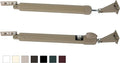 Touch 'n Hold Smooth Dual Door Closer System (Sandstone) – Heavy-Duty - Touch-Button Hold Open Feature & Smooth Closing Motion - Storm & Security Door (Medium/Heavy Weight). New Door/Replace Old Unit