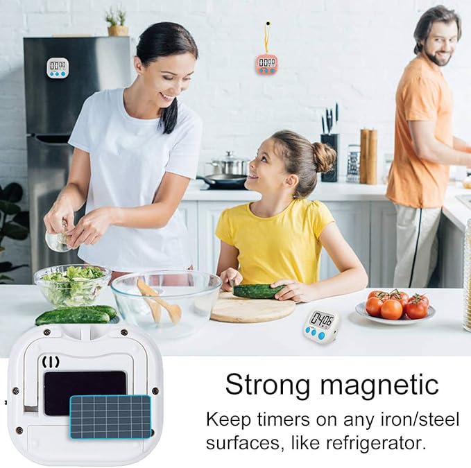 Classroom Timers for Teachers Kids Large Magnetic Digital Timer Teacher Supplies 12 Pack-Blue White