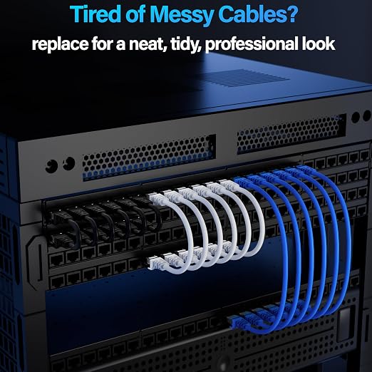 Cat6 Ethernet Cable 10Gbps 6 ft, UTP Ethernet Cable Cat 6, Flexible Bare Copper - Image 5