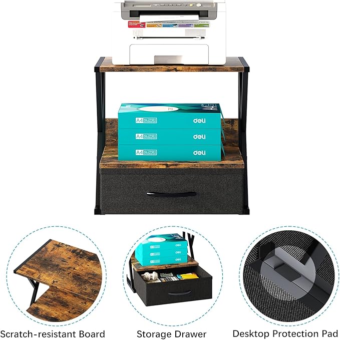 aboxoo Printer Stand for Desk - Image 2
