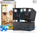 Indoor Camera - 5G&2.4G WiFi Camera for Home Security,2K Security Cameras for Dog/Pet/Baby Monitor, 360°Pan/Tilt,2-Way Audio, AI Motion Tracking,24/7 Recording,911 Alert,Color Night Vision (2PCS)