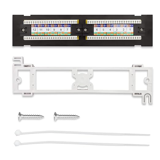 iwillink 12-Port Mini Vertical Cat6 Patch Panel, 10Gbps Network Panel - Image 2