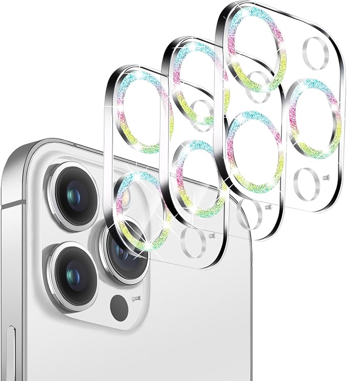 【3 Pack】Dengduoduo Tempered Glass Camera Lens Protector by Dengduoduo
