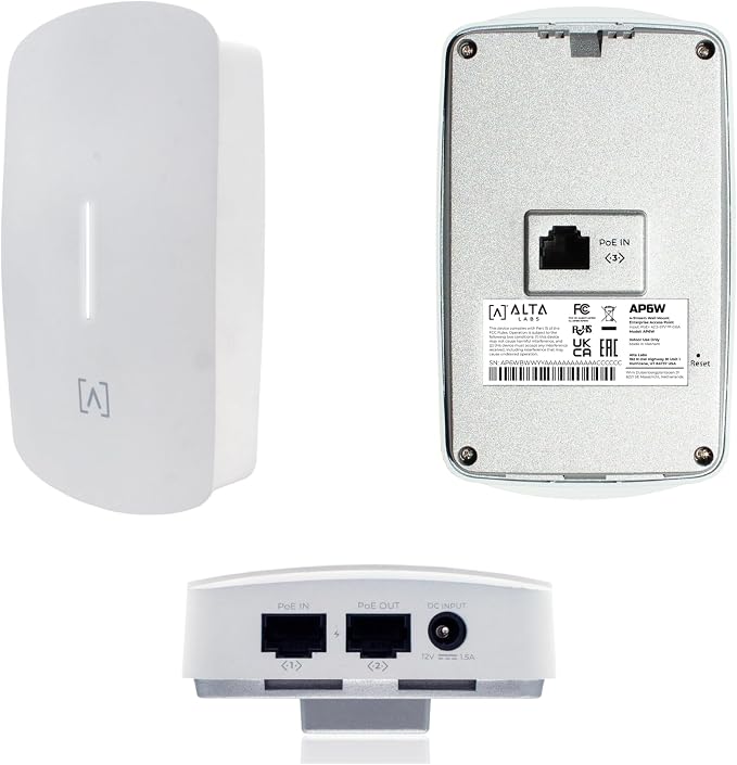 Alta Labs AP6W Wall Mounted PoE Pass Through WiFi 6 Access Point | Seamless - Image 7