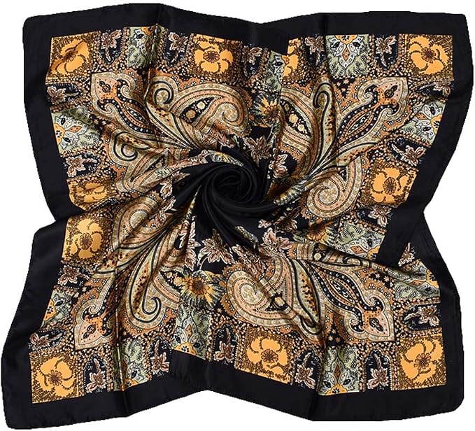 4Pcs Silk Head Scarves for Women Satin Hair Scarf 35”Large Square Bandana Silk - Image 2