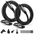 Elecan Optical Audio Cable 8 Ft/2 Pack Digital Audio Toslink Cable Cord-Fiber by Elecan