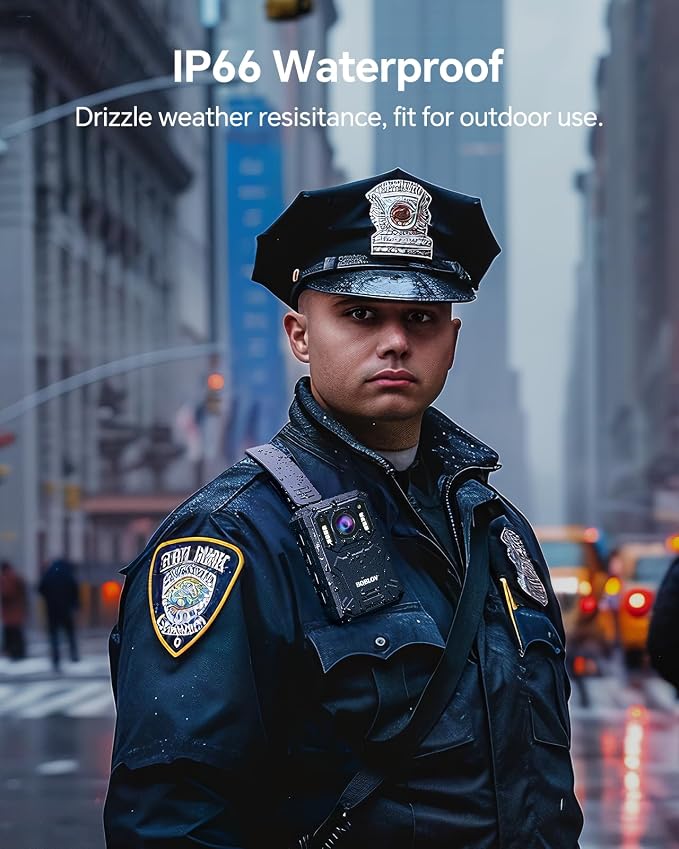 BOBLOV KJ23Pro 2K Body Camera, 64GB Body Camera - Image 4