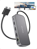 MacBook Pro Docking Station Dual Monitor 4K@60Hz by PULWTOP