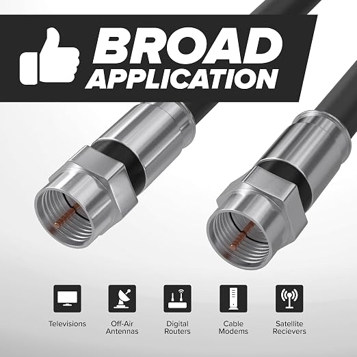 THE CIMPLE CO - RG6 Coaxial Cable 40 FT - RG6 Coax Cable - Image 8
