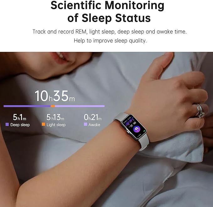 Sunorshop Health Fitness Tracker, Smart Watch with 24/7 Heart Rate and Blood Oxygen Monitor, Sleep Tracker with IP68 Waterproof, Activity Tracker Pedometer Step Counter for Women Men (Gray)