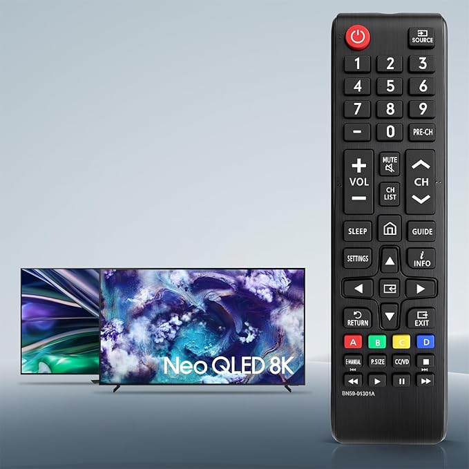 Replacement Remote Control for Samsung TV Remote BN59-01385A, Remote Control Compatible with Samsung TVs: The Frame, Neo QLED, QLED (BN59-01301A)