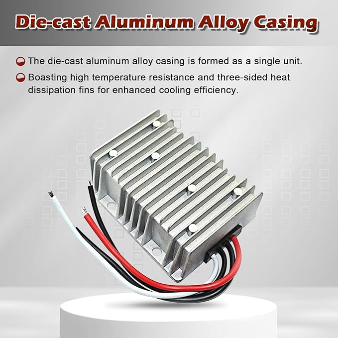 DC 12V Step Up to 24V Boost Converter 15A 360W DC Voltage Regulator Power Converter Waterproof Module Transformer for Golf Cart Club Car