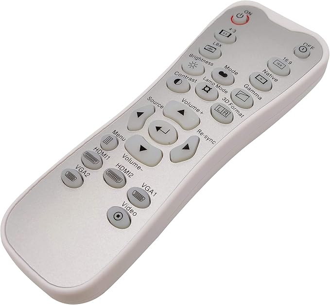 INTECHING BR-3067B Projector Remote Control for Optoma DH1011, EH300, HD131X, HD131Xe, HD131Xw, HD25, HD2500, HD25e, HD25-LV, HD25-LV-WHD, HD30, HD30B