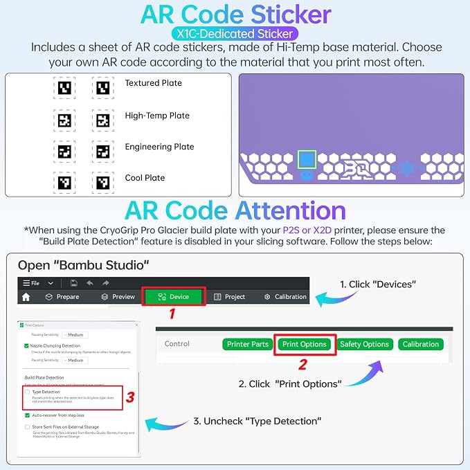 BIQU CryoGrip Pro Glacier Purple Compatible - Image 6