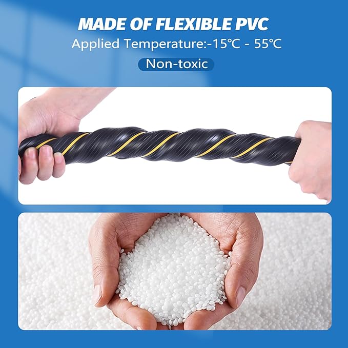 Vilmon 6.5FT Heavy Duty PVC Floor Cable Cover, Floor Cord Cover, Cable Protector Protect Wire for Indoor and Outdoor Cable Cavity = 0.94" (W) x 0.4" (H)(3 Channels