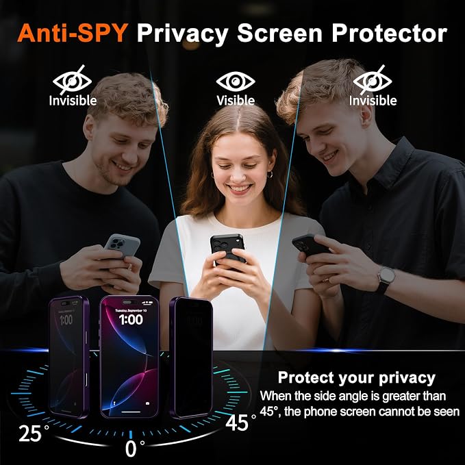 for iPhone 16 Plus Case with Privacy Screen Protector and Camera Protection - Image 7