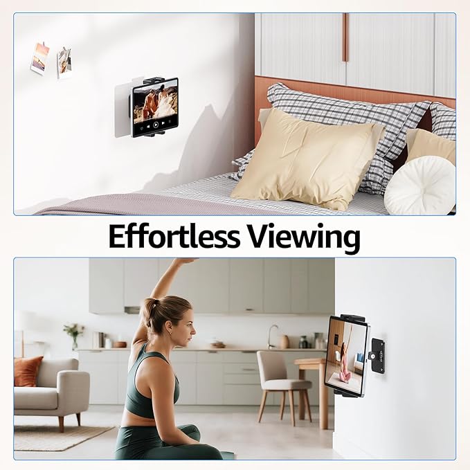 Urmust Universal Tablet Wall Mount Holder, 360° Adjustable, - Image 3