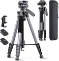 CAMBOFOTO 74″ Aluminum Camera Tripod – Heavy‐Duty Professional Tripod Stand by CAMBOFOTO