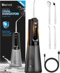 Bezvoi Portable Water Flosser for Teeth: Gum-Sensitive Friendly, Dual-Gear Motor Technology Irrigator Dental Pick with 5 Modes for Braces & Orthodontic, IPX7 Waterproof, Cordless for Travel, Black