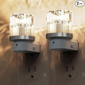 L LOHAS LED Night Light, 2 Pack Night Lights Plug into Wall, 3000K Soft Light LED NightLights, Built in Dusk to Dawn Sensor for Hallway, Bathroom, Rooms