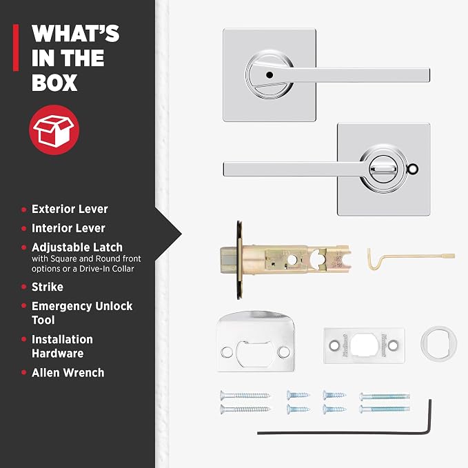 Kwikset Casey Interior Privacy Door Handle - Image 7