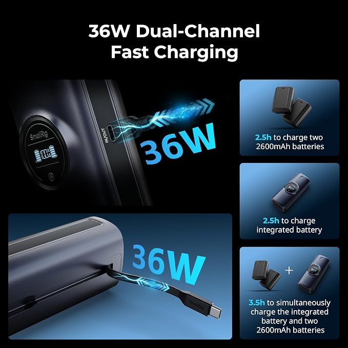 SMALLRIG EN-EL15c Power Camera Battery Charger - Image 3