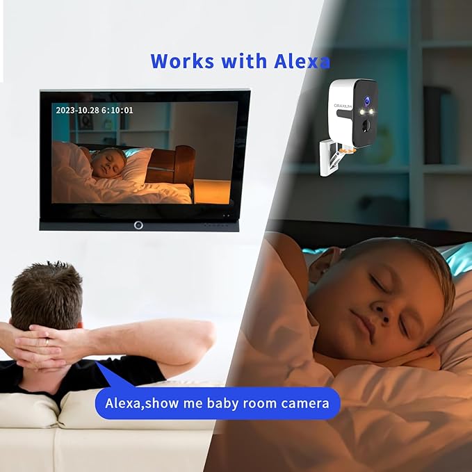 ORAXIUM Wireless Outdoor Security Camera, 2.4G/5G WiFi Window Camera for Home Security with Motion Detection, Two-Way Audio, SD/Cloud Storage