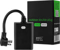 Zooz 800 Series Z-Wave Long Range Outdoor Double Plug ZEN14 | Hub Required | by ZOOZ