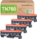 Compatible Toner Cartridge Replacement for Brother TN760 TN-760 TN730/760 TN-730 High Yield MFC-L2710DW MFC-L2750DW HL-L2395DW HL-L2370DW DCP-L2550DW HL-L2390DW HL-L2350DW Printer Black, 4 Pack