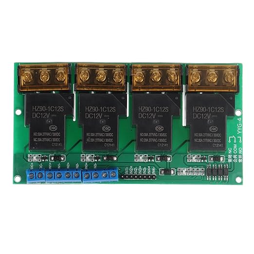 30A 4 Channel Relay Module Expansion Board for DSP AVR ARM (12VDC)