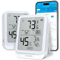 GoveeLife Hygrometer Thermometer H5104 2Pack, Remote LCD Digital Hygrometer by GoveeLife