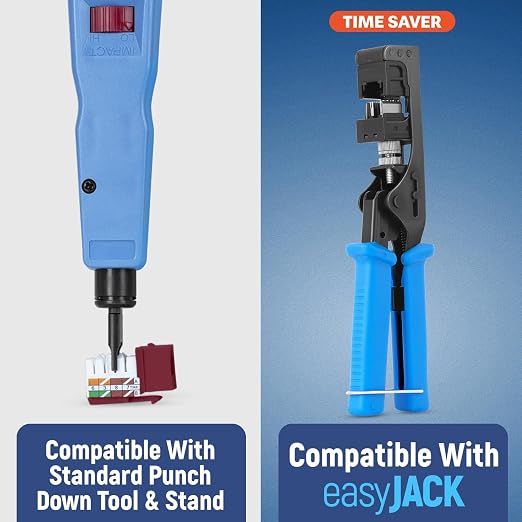 Everest 90° Angled RJ45 Cat6A Keystone Jacks 20-Pack in Red - Image 4