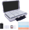 36-Slot Gray Memory Card Case by Micscrew