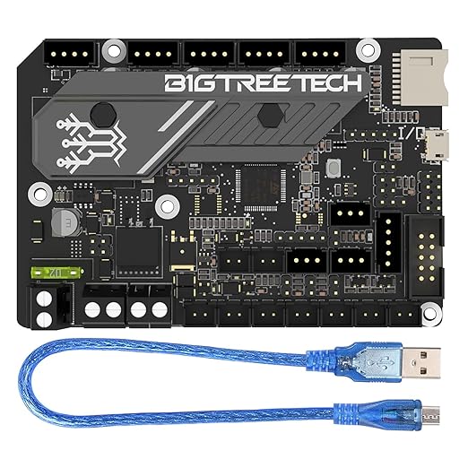 BIGTREETECH SKR Mini E3 V3.0 32 Bit Control Board Integrated TMC2209 UART Stepper Driver Supports Marlin/Klipper Compatible Ender 3/Ender 3 Pro/Ender 3 V2 Ender 5 3D Printer Motherboard