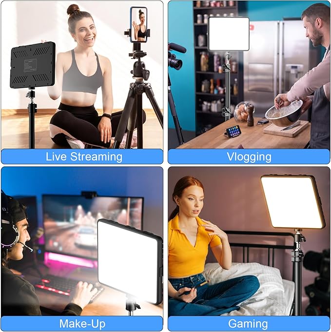 ALTSON 2 Packs Video Light Kit, LED Studio Light, 2700-6500K Dimmable - Image 7