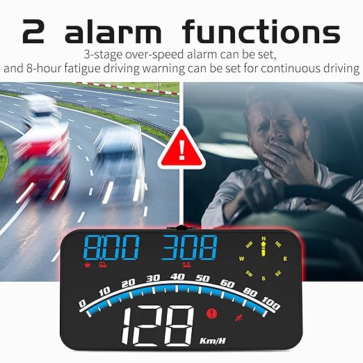 GPS Digital Speedometer with Compass, Driving Distance, Fatigue Driving Reminder - Image 3