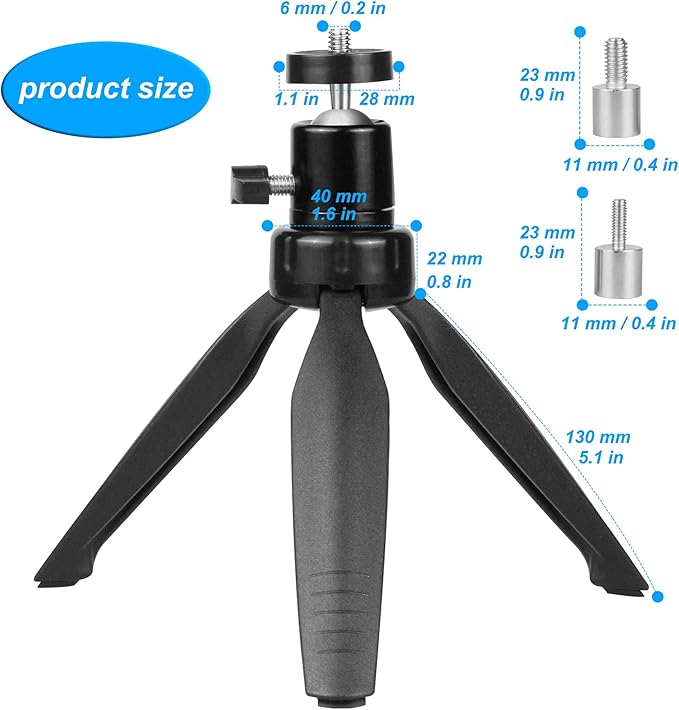 SoeKoa Mini Projector Tripod Mount Compatible with DR.J Upgrade, DBPOWER, Anker, AAXA Technologies, Artlii, LoongSon, APEMAN and Most Other Mini Projector
