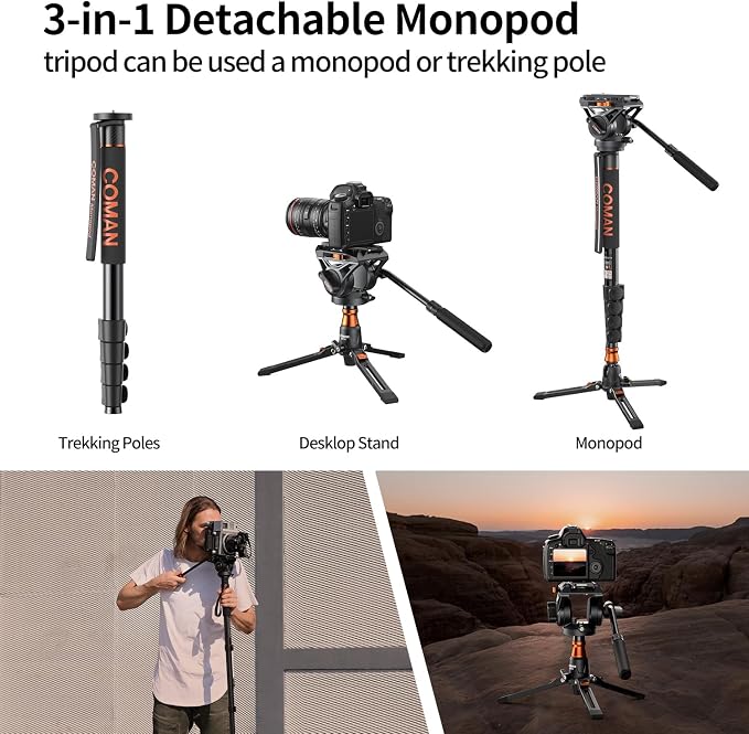Monopod for Camera, COMAN Camera Monopod - Image 6