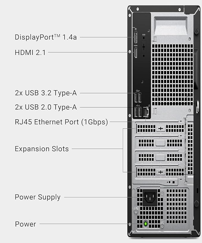 Dell Pro Slim QCS1250 Business Desktop, New OptiPlex Version, Ultra-Quiet Design, Dual 4K Monitor Support, USB-C, Windows 11 (Intel i7-14700, 64GB RAM | 4TB SSD)