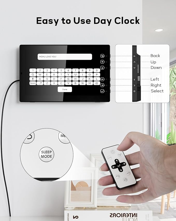 Mesqool 10.1" Dementia Clock for Seniors - Image 4