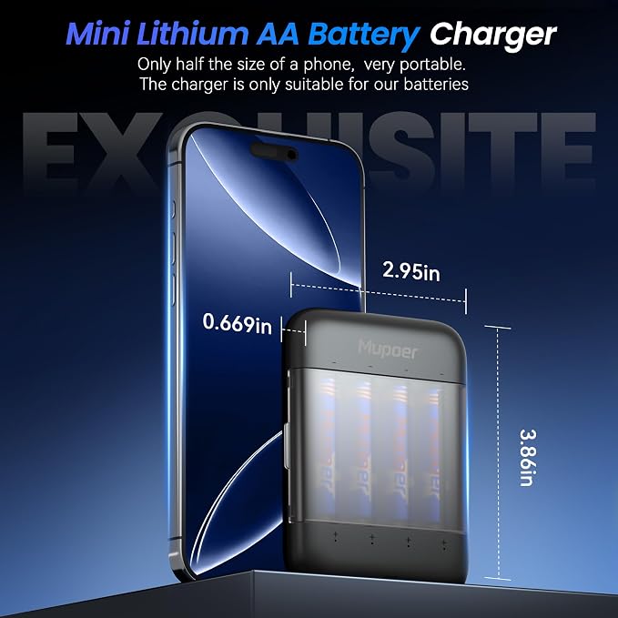 Mupoer Rechargeable AA Batteries - Image 3