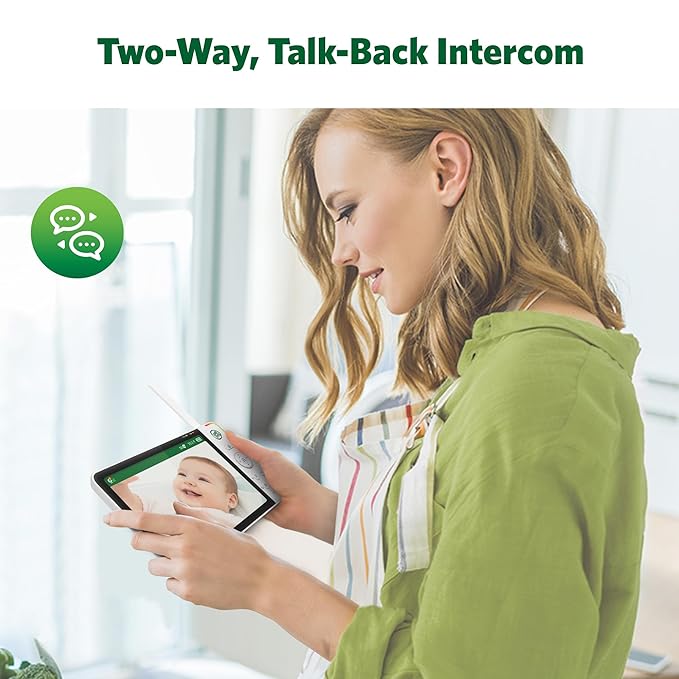 LeapFrog 2-Camera Color Night Vision Video Baby Monitor with 7" HD 1080p, Split Screen, 360 Pan & Tilt, 8X Zoom, Night Light, Humidity & Temperature Sensor, Up to 1000ft Long Range: LF920-2HD