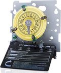T104M Mechanical Timer Switch Mechanism Only, Heavy-Duty Timer Switch for Pool Pumps, 120V 40A DPST, 24-Hour 12 ON/Off Cycles - for Lights, Water Heaters, Fans, HVAC Systems