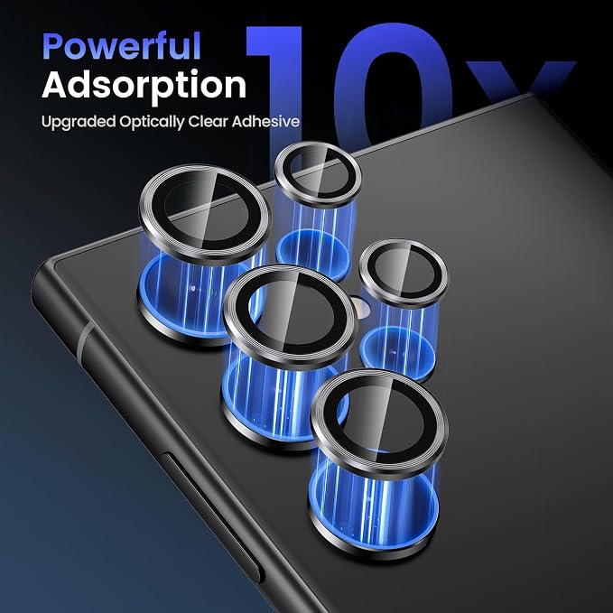 Tensea (3+2PCS for Samsung Galaxy S24 Ultra 5G Camera Lens Protector, 9H - Image 6