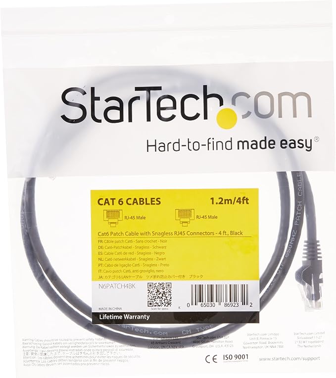StarTech 4ft CAT6 Ethernet Cable - Image 4